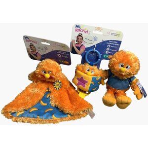 Ms. Rachel Herbie Plush Toy Stuffed Animal Peek-A-Boo Toy & Lovey Blanket